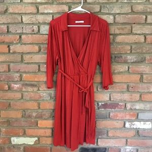 Faux Wrap Dress